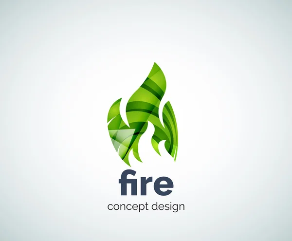 Modèle de logo d'incendie — Image vectorielle