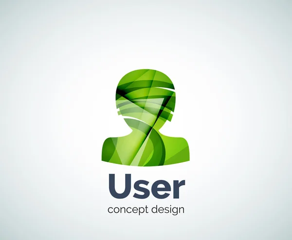 Modelo de logotipo avatar usuário — Vetor de Stock