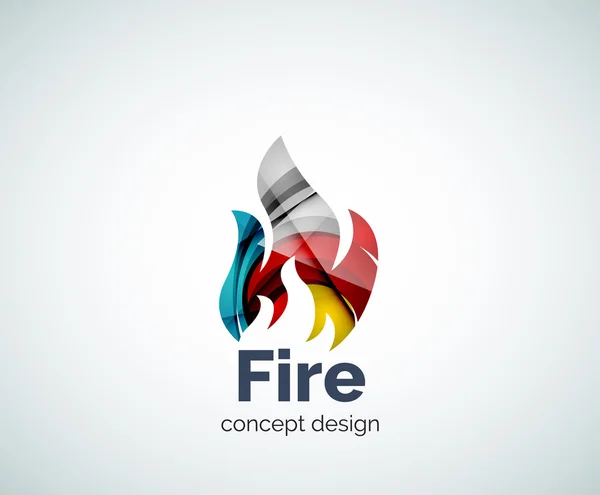 Modello logo antincendio — Vettoriale Stock