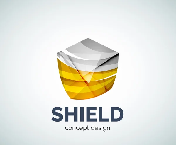 Branding pictogram van het bedrijf van schild-logo — Stockvector