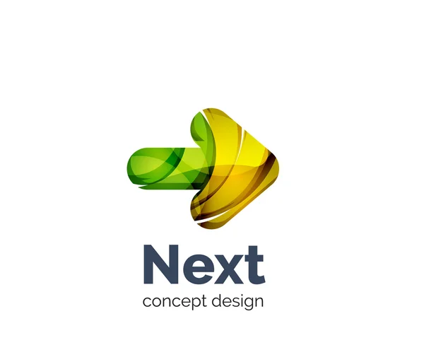 Nächster Pfeil Logo Business Branding Symbol — Stockvektor