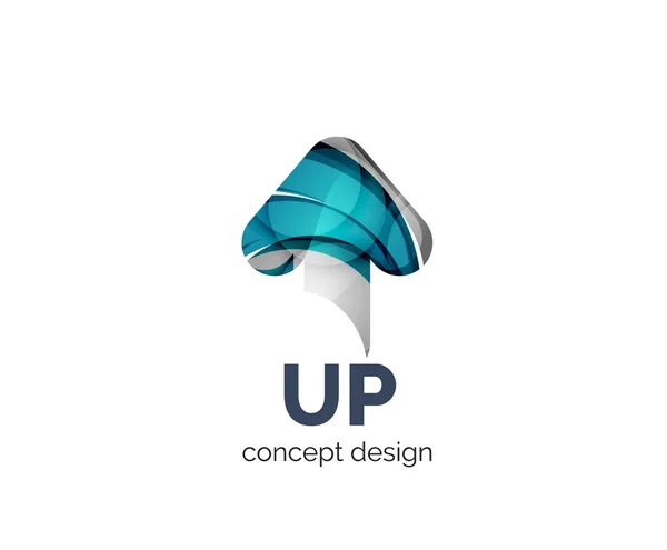 Upp pil-logotypen business branding ikonen — Stock vektor