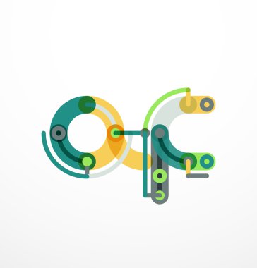 Karikatür doğrusal kutsal kişilerin resmi mektuplar