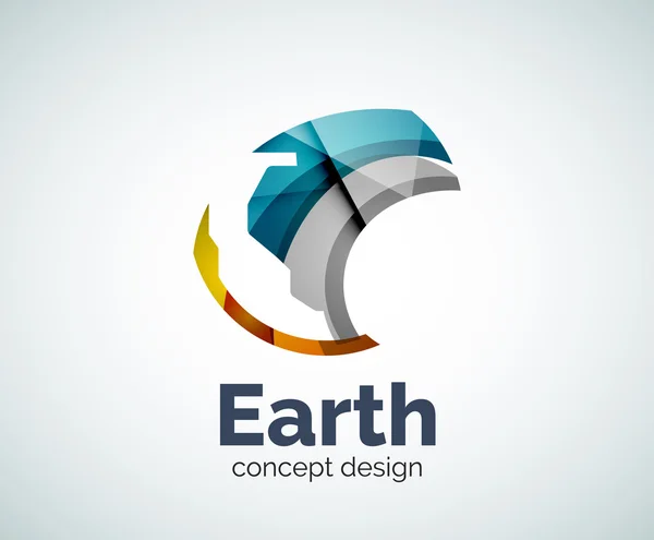 Earth logo šablona — Stockový vektor