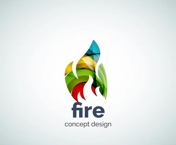 Plantilla de logotipo de fuego — Vector de stock