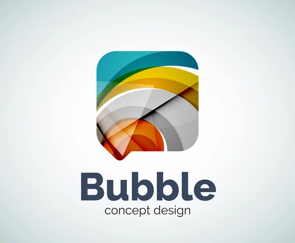 Bubble logo mall — Stock vektor