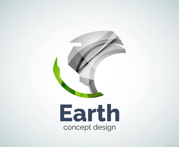 Earth logo template — Stock Vector