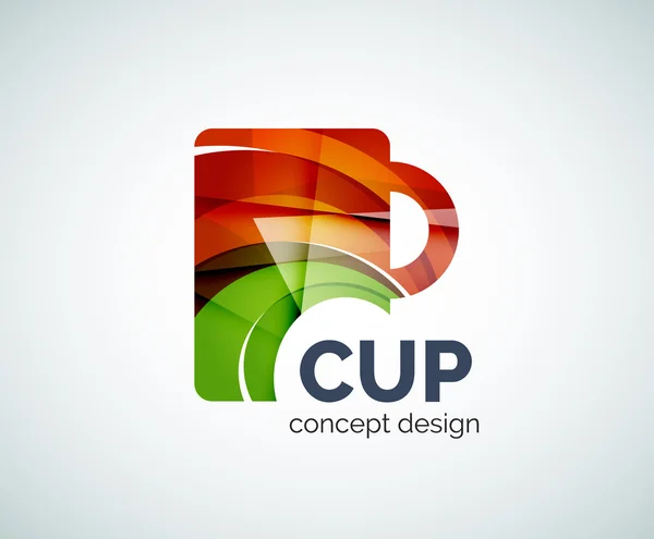Coffee cup logo template — Stock Vector