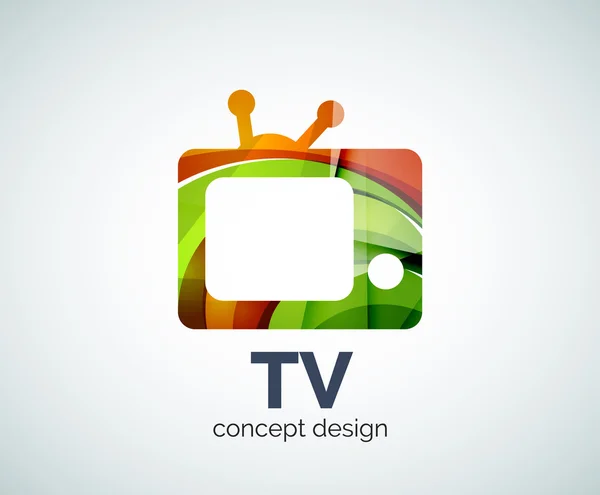 Modelo de logotipo da TV — Vetor de Stock