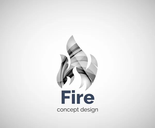 Plantilla de logotipo de fuego — Vector de stock
