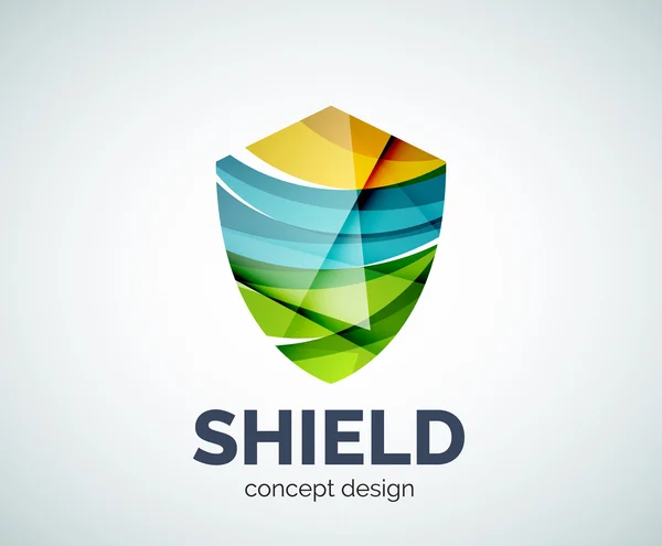 Simbolo di marchio commerciale logo Shield — Vettoriale Stock