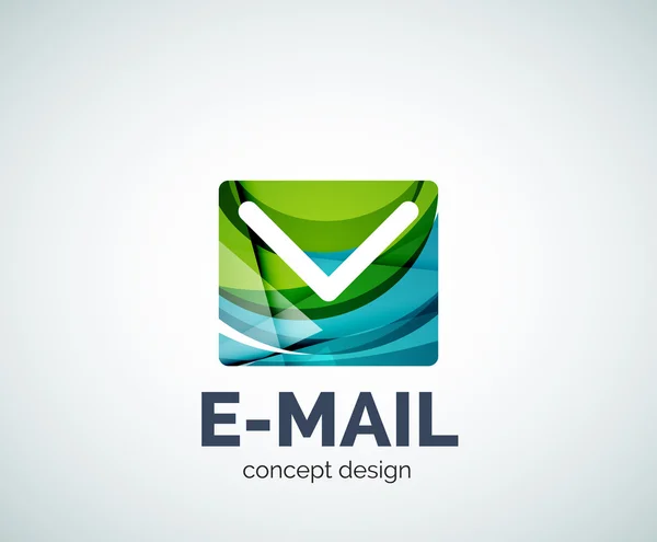 Icono marca de correo electrónico logo empresarial — Vector de stock