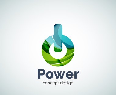Güç düğmesi logosu şablonu