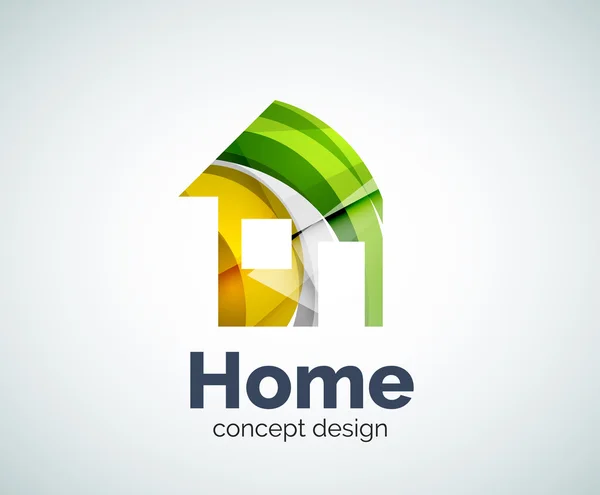 Home real estate logo template — Stock Vector