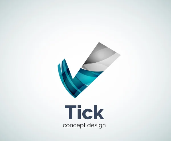 Tick logo template — Stock Vector