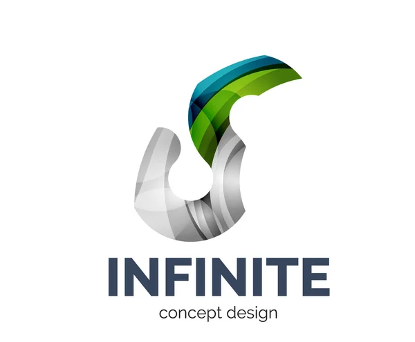 Logo infini icône de marque d'entreprise — Image vectorielle