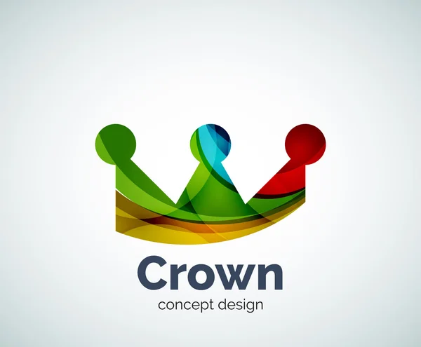 Modèle de logo de la Couronne — Image vectorielle