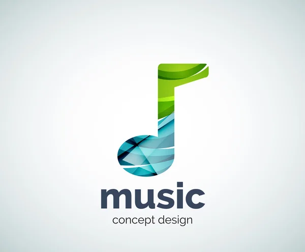 Logo šablona hudební poznámky — Stockový vektor