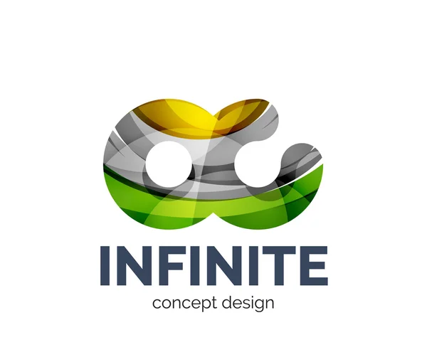 Ícone de marca de negócios de logotipo infinito — Vetor de Stock