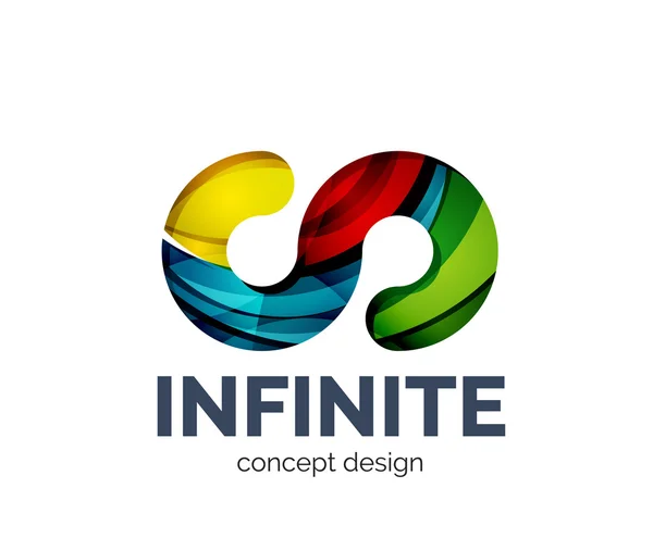 Infinita icona logo business branding — Vettoriale Stock