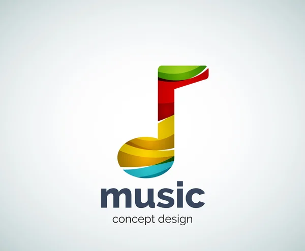 Modèle de logo note de musique — Image vectorielle