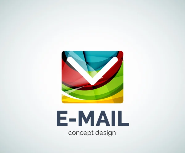 Icono marca de correo electrónico logo empresarial — Vector de stock