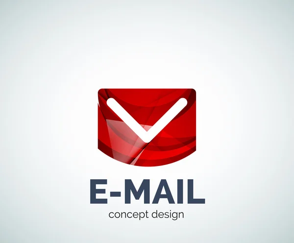 Icono marca de correo electrónico logo empresarial — Vector de stock