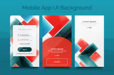Mobil arka plan kullanıcı arabirimi