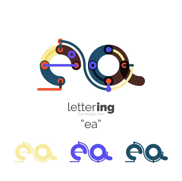 Letters logo icon — Stock Vector