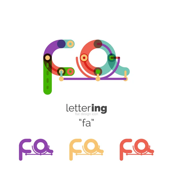 Alfabet letterpictogram lettertype logo business — Stockvector