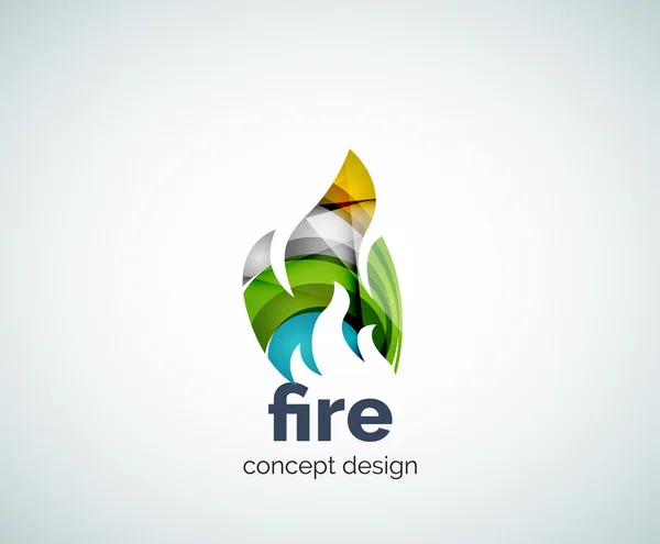 Plantilla de logotipo de fuego — Vector de stock