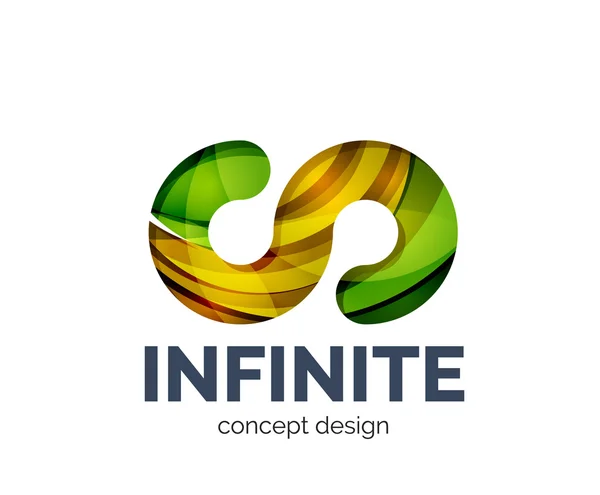 Logo infini icône de marque d'entreprise — Image vectorielle