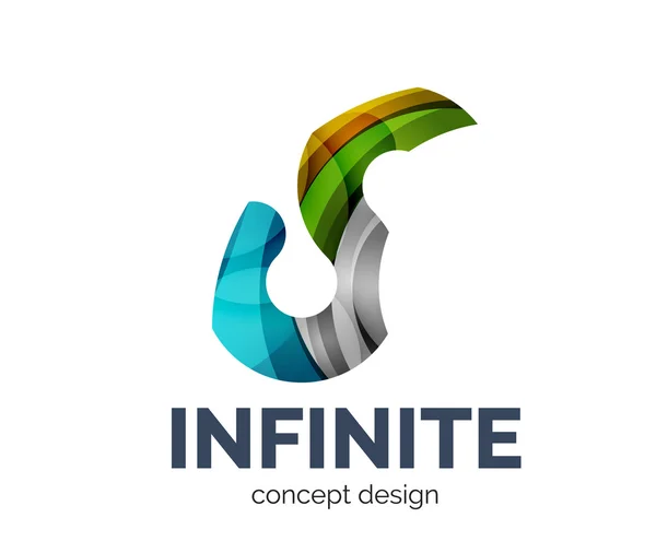 Infinita icona logo business branding — Vettoriale Stock