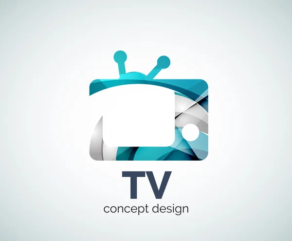 TV logó sablon — Stock Vector