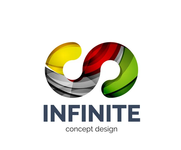 Logo infini icône de marque d'entreprise — Image vectorielle