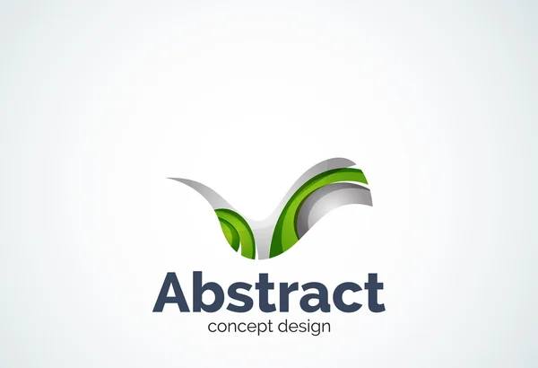 Abstracte Golf logo sjabloon, vloeiende beweging concept — Stockvector