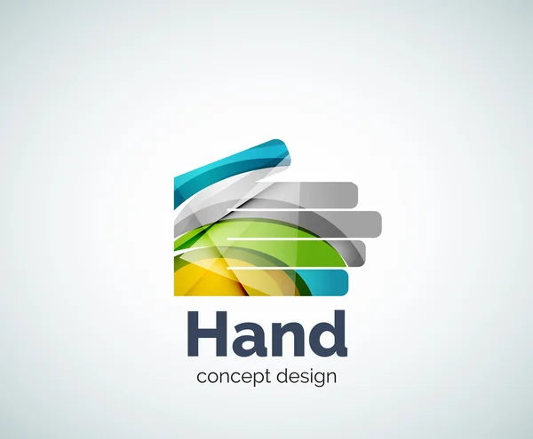 Hand logotyp mall — Stock vektor