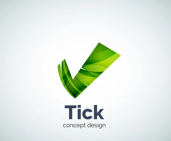 Tick modello logo — Vettoriale Stock