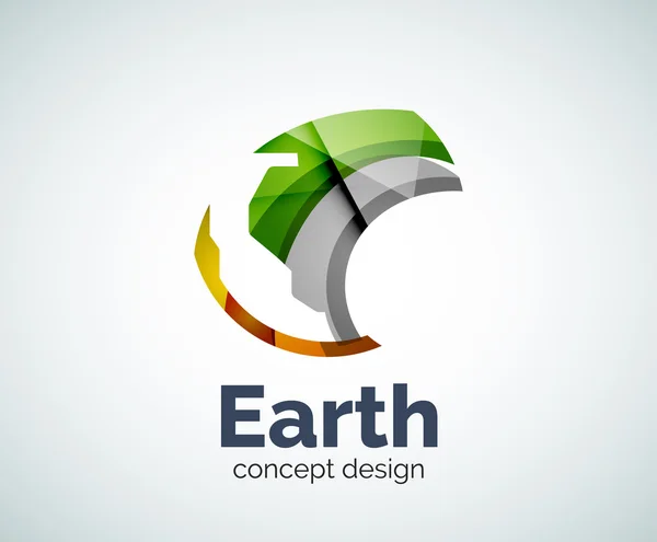 Earth logo template — Stock Vector