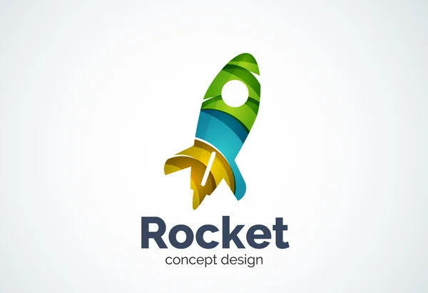 Modèle de logo de fusée — Image vectorielle