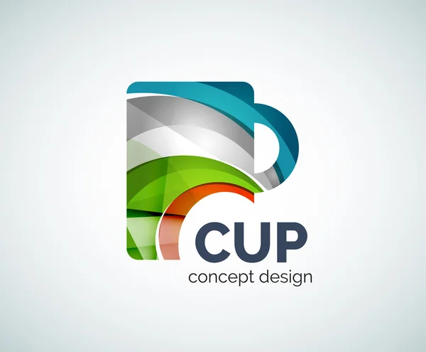 Coffee cup logo template — Stock Vector