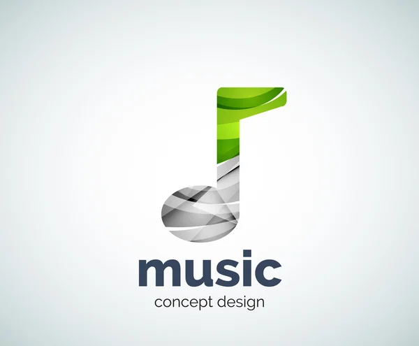 Plantilla de logotipo de música — Vector de stock