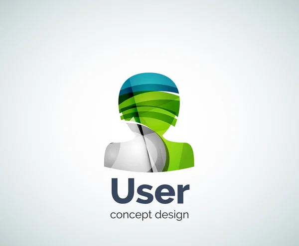 Uživatelský avatar logo šablona — Stockový vektor