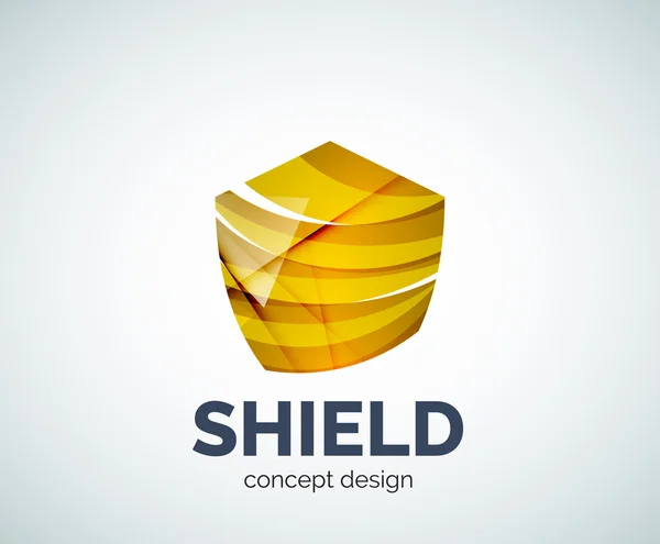 Shield logo liiketoiminnan brändäys kuvake — vektorikuva