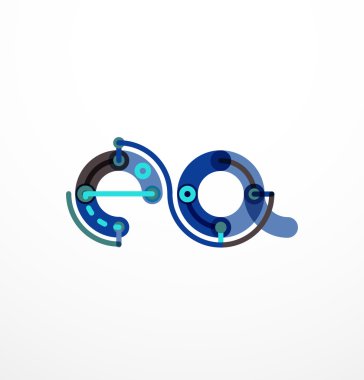 Doğrusal iş logo mektubu