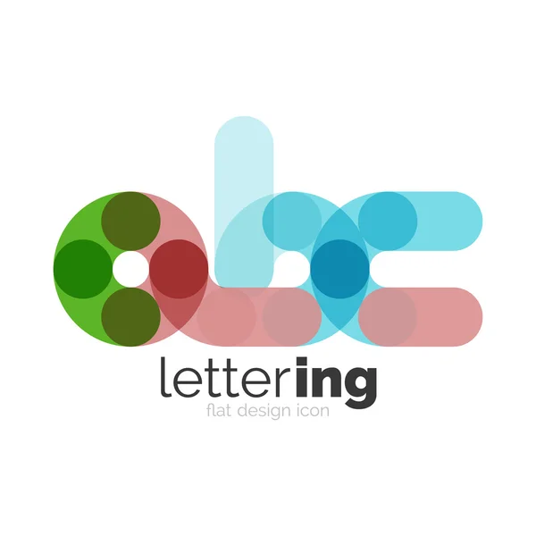 Linear business logo letter — Stock Vector