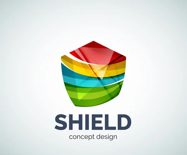 Simbolo di marchio commerciale logo Shield — Vettoriale Stock