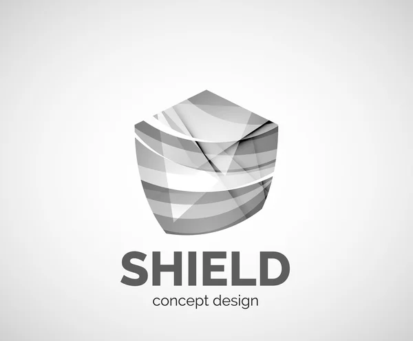 Simbolo di marchio commerciale logo Shield — Vettoriale Stock