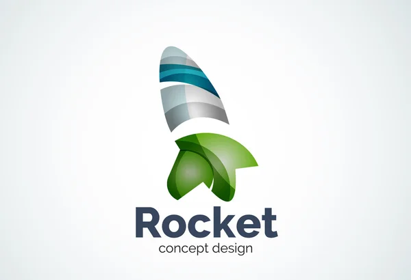 Modèle de logo de fusée — Image vectorielle