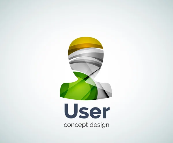 Шаблон логотипа пользователя — стоковый вектор